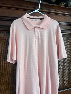 Tasso Elba Men's Light Pink Short Sleeve Polo